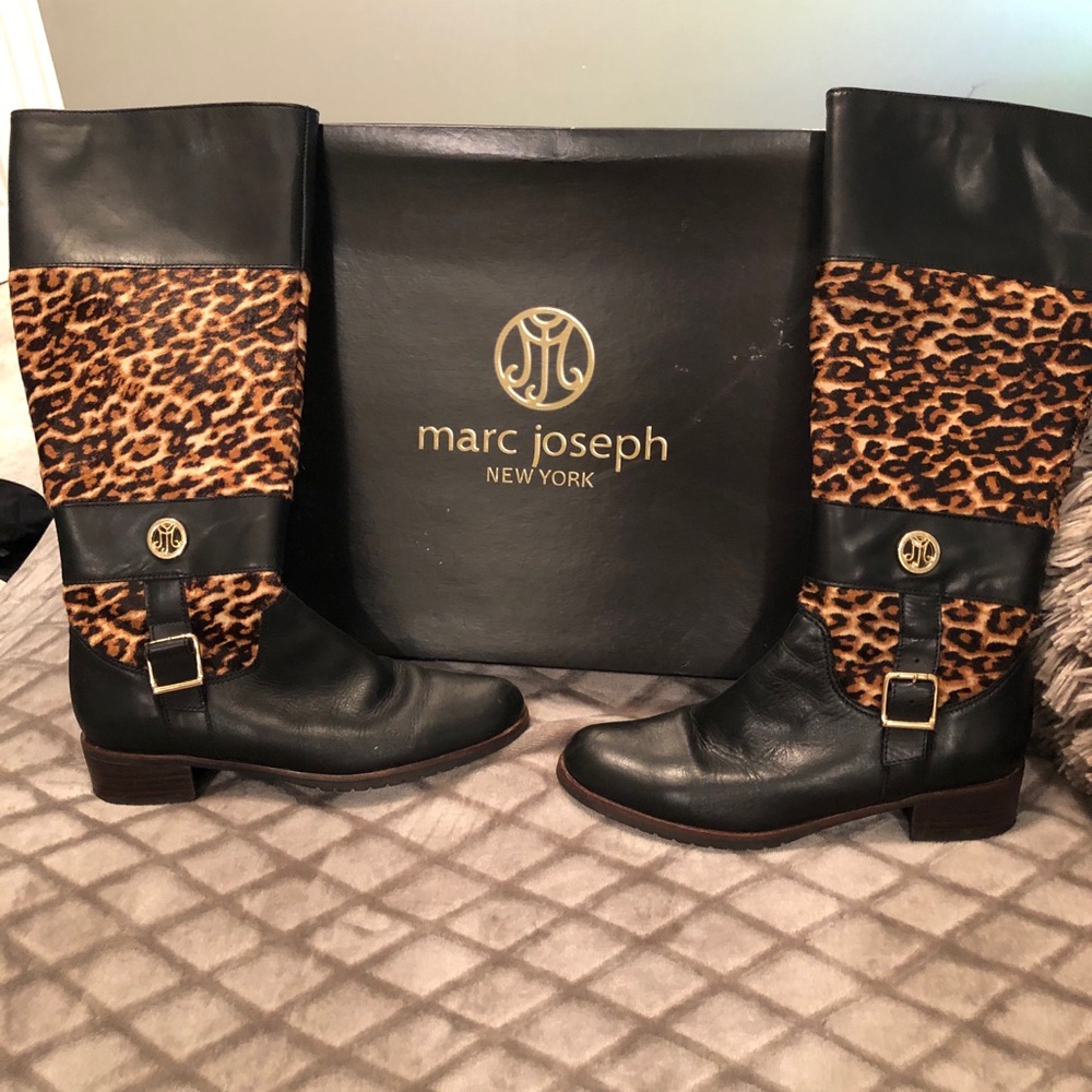 Marc Jacobs Leopard Leather Boots